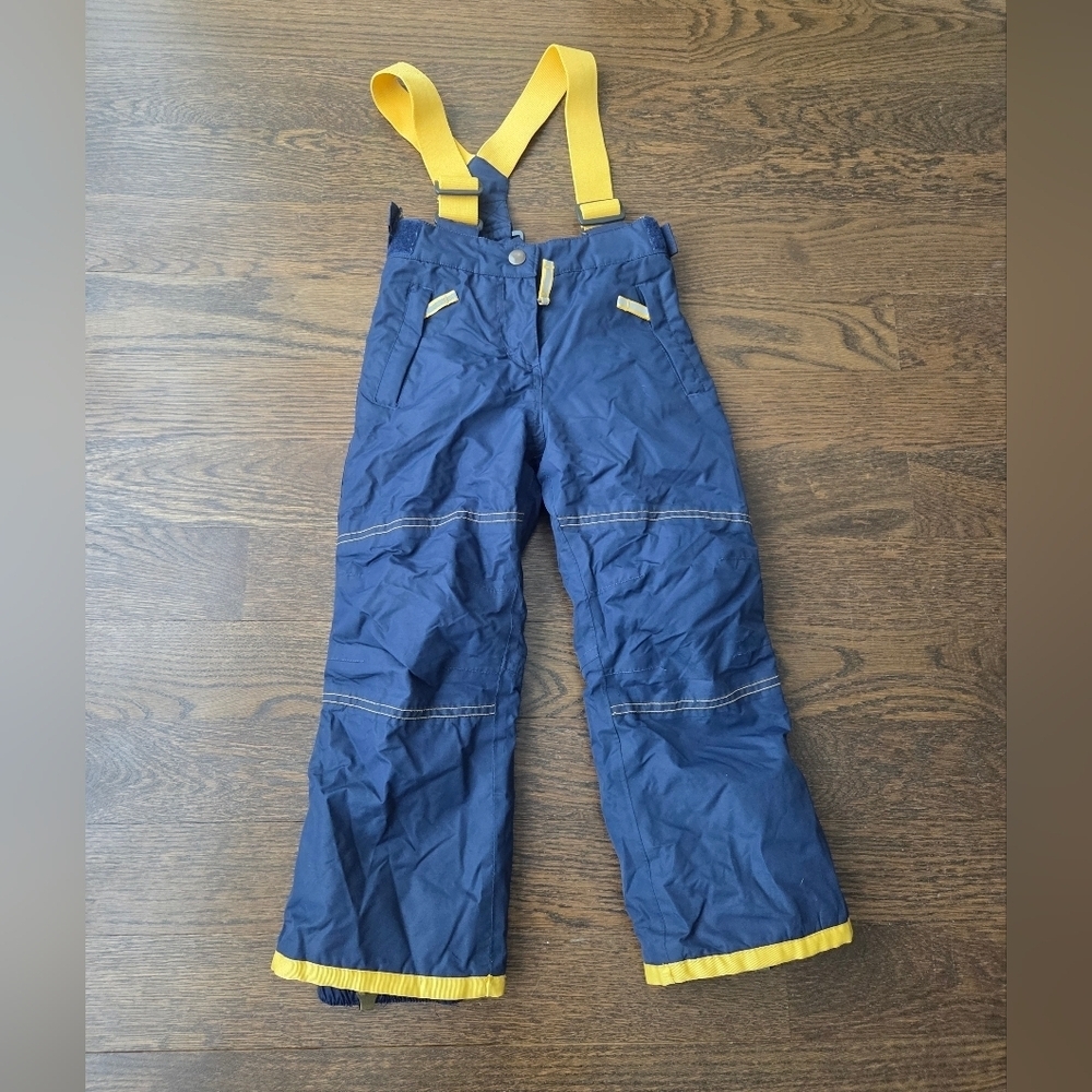 Boden Blue and Yellow Girls Overalls Sz.4-5